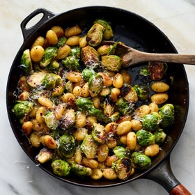 Crisp Gnocchi with Brussels Sprouts and Brown Butter
