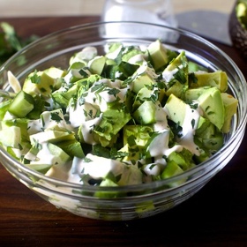 Obsessively Good Avocado Cucumber Salad
