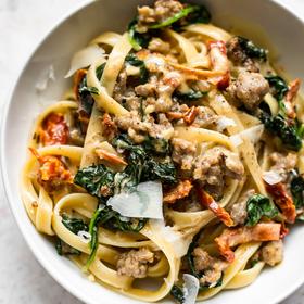 Tuscan Sausage Pasta