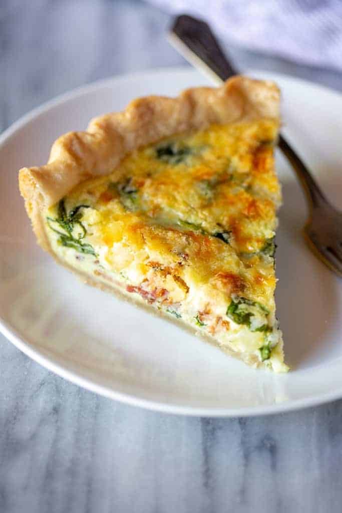 Spinach and Bacon Quiche