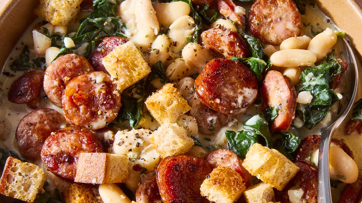 White Bean & Smoked Sausage Skillet